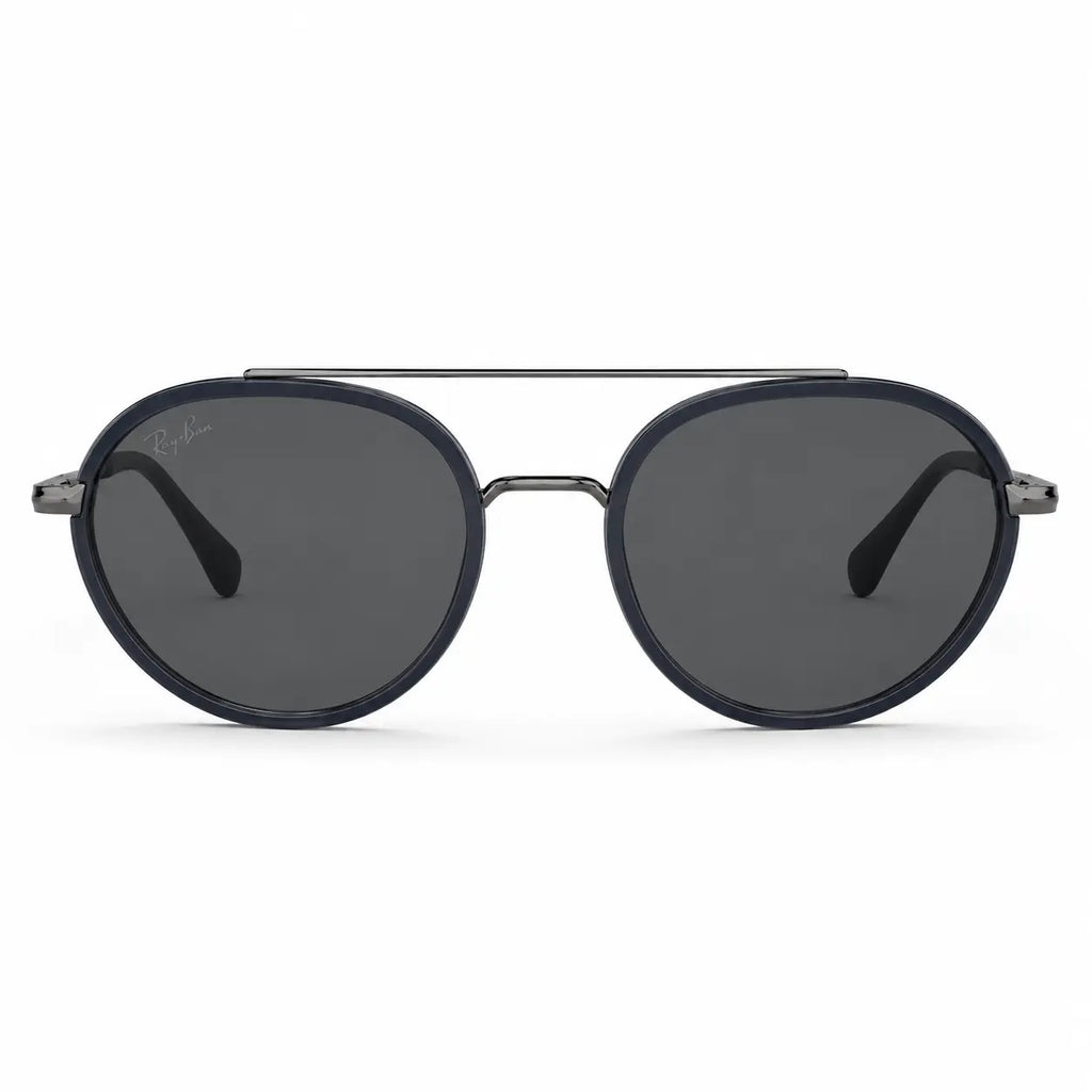 Polarized rounded double bridge Sunglasses from ray ban