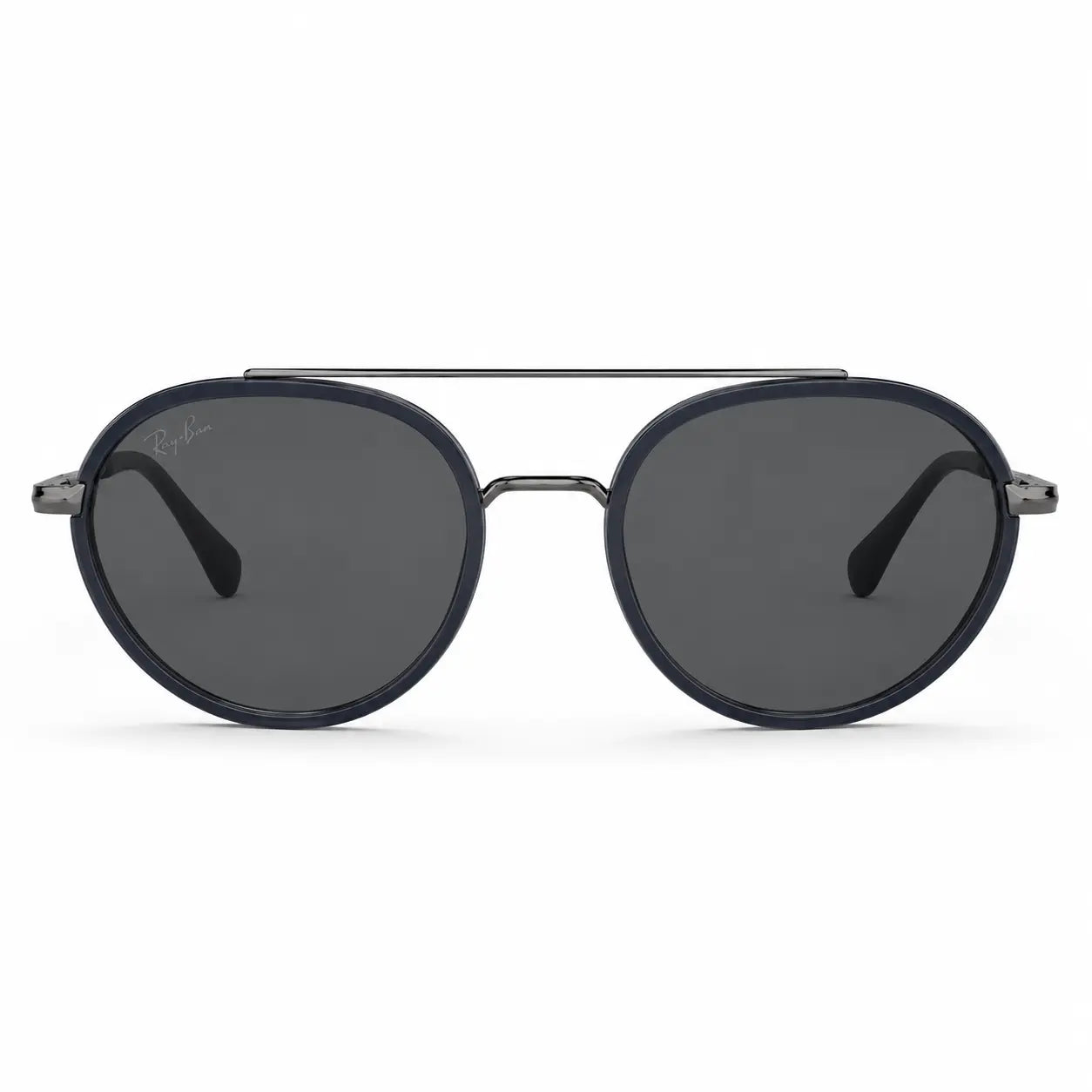 Polarized rounded double bridge Sunglasses from ray ban